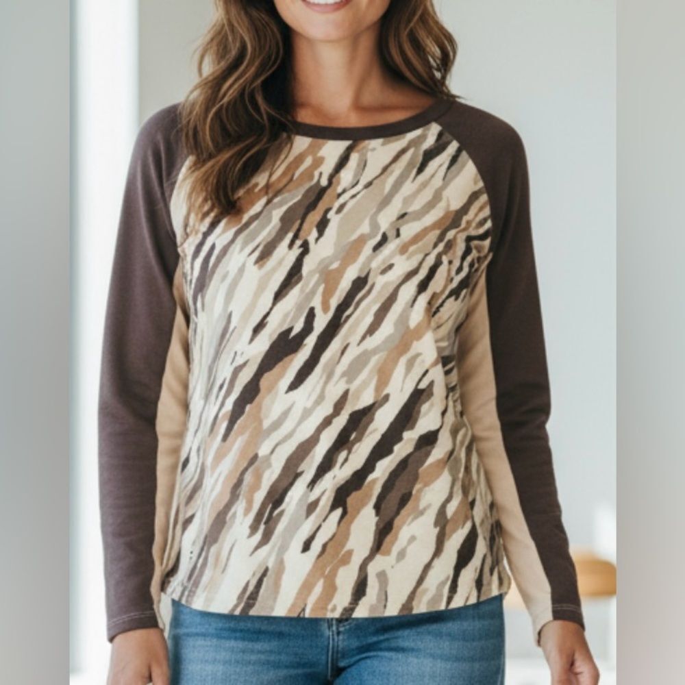 Anthropologie | Michael Stars Zephyr Beige Crewneck Pullover Sweater Size L NWT